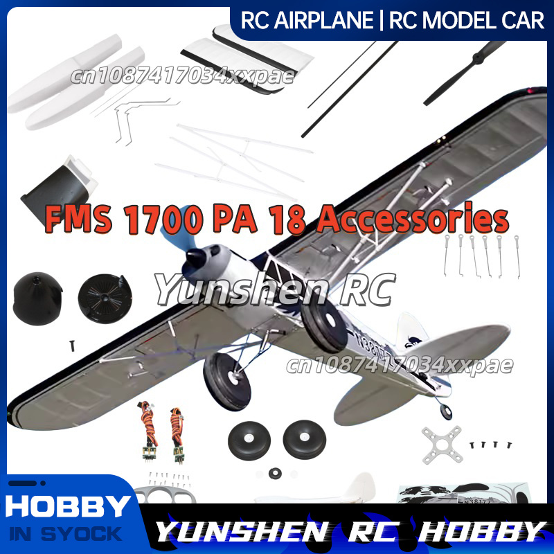 Drone Racing Motor - FMS RC Uçak Çıkartmaları 1700mm PA-18