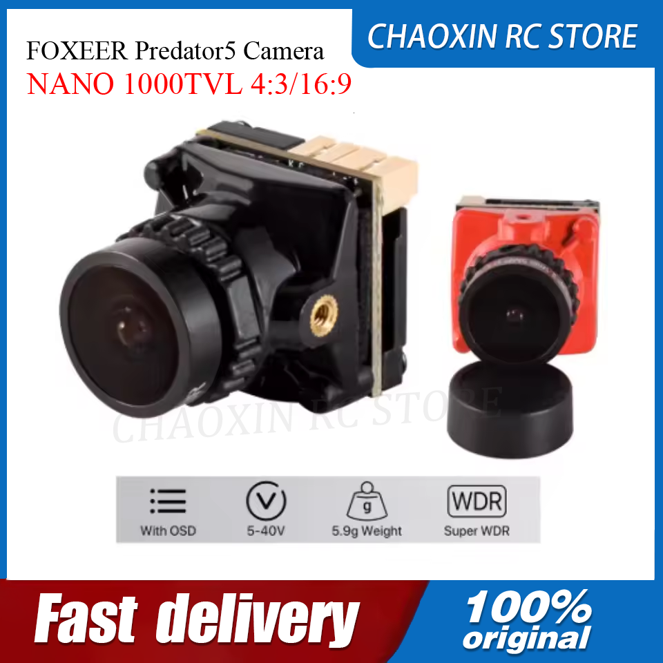 Drone Racing Camera - FOXEER Predator5 Kamera NANO 1000TVL 4:3/16:9