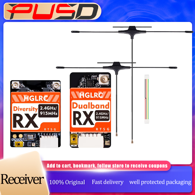 Drone Racing Receiver - HGLRC Çift Bantlı Gerçek Çeşitlilik ELRS